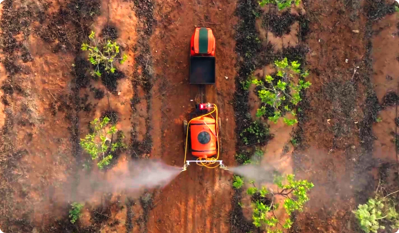 spraying